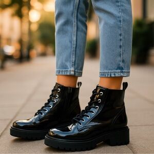 L'intervalle ladies booties -combat